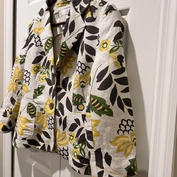 Art Teacher Chic | Banana Republic Floral Print Blazer Jacket | Summer Layer - Picture 4 of 8